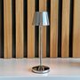 Voir la diapositive 6 : Lumisky Lampe de table sans fil EMILY Argent Aluminium H25cm
