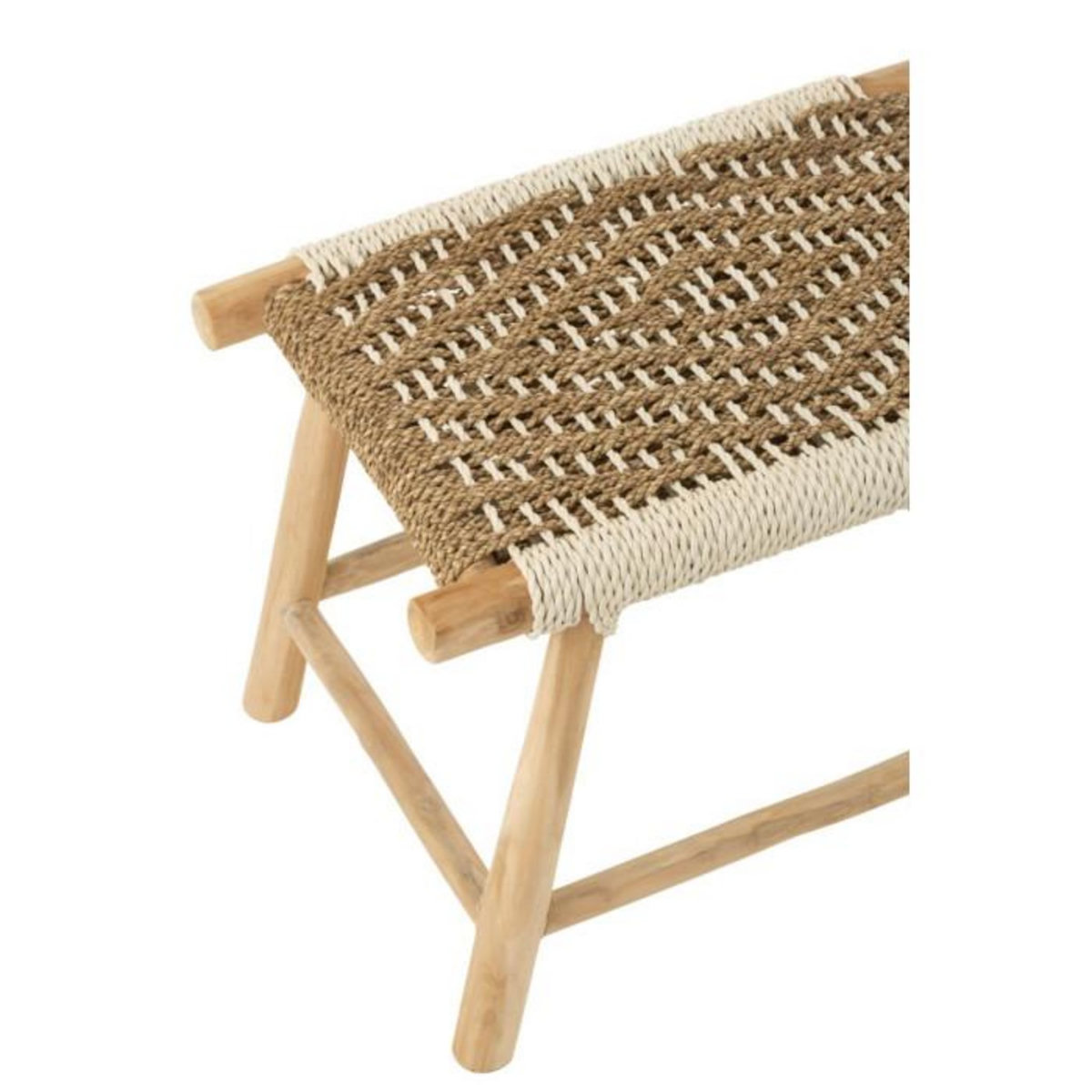 Paris Prix Tabouret en Bois de Teck  Waverly  60cm Naturel