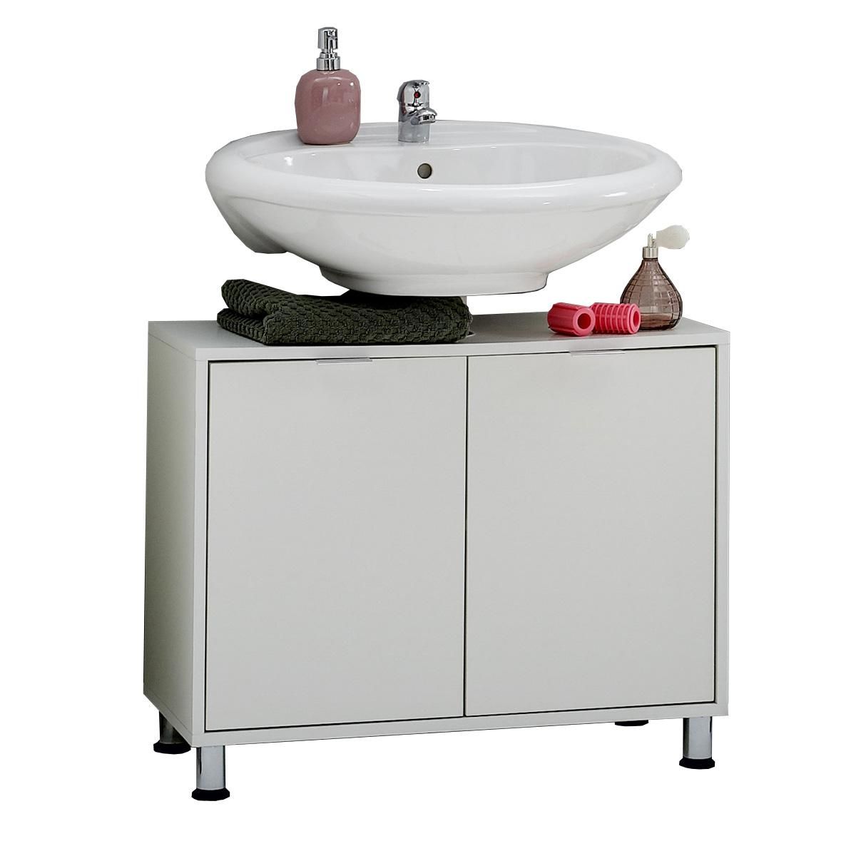 Sous vasque VIENNE 2 portes, L70 x P33 x H56.5 cm