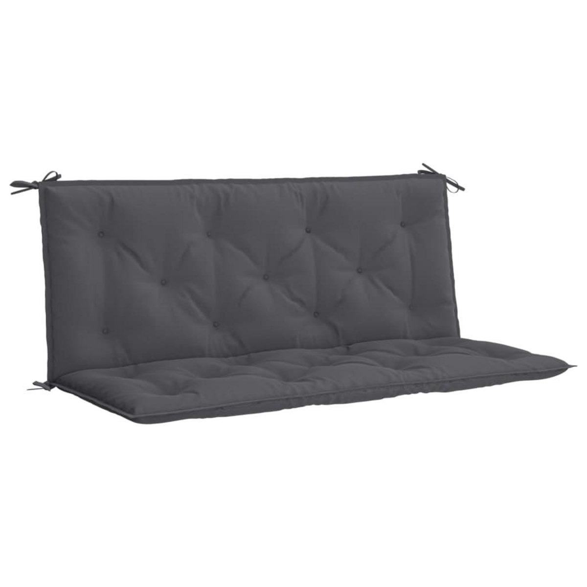 VIDAXL Coussin de banc de jardin anthracite tissu oxford