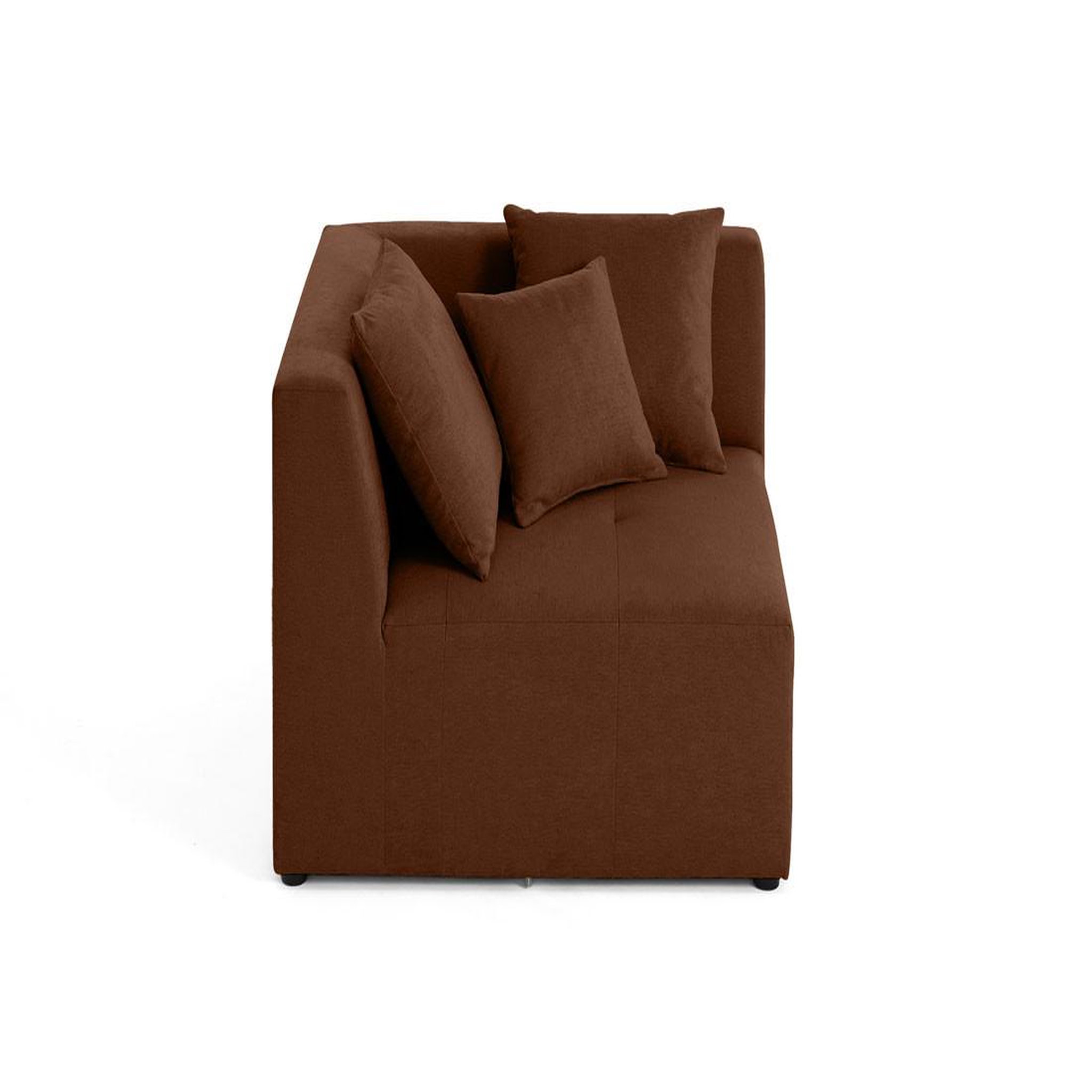 Voir la diapositive 6 : BEST MOBILIER Amalfi - module d'angle réversible - en tissu