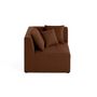 Voir la diapositive 6 : LISA DESIGN Amalfi - module d'angle réversible - en tissu