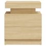 Voir la diapositive 4 : VIDAXL Table de chevet Chene sonoma 45x35x52 cm Bois d'ingenierie