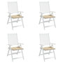 Voir la diapositive 4 : VIDAXL Coussins de chaise jardin lot de 4 beige 50x50x4cm tissu oxford