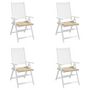 Voir la diapositive 4 : VIDAXL Coussins de chaise jardin lot de 4 beige 50x50x4cm tissu oxford