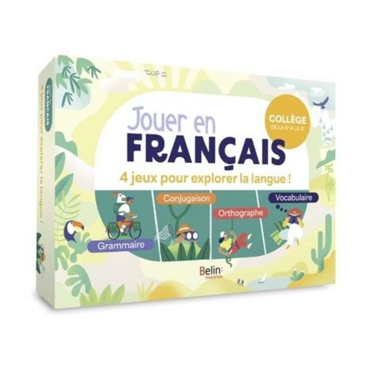 JOUER EN FRANCAIS. 4 JEUX POUR EXPLORER LA LANGUE ! COLLEGE DE LA 6E A LA 3E, Christophe Vanessa