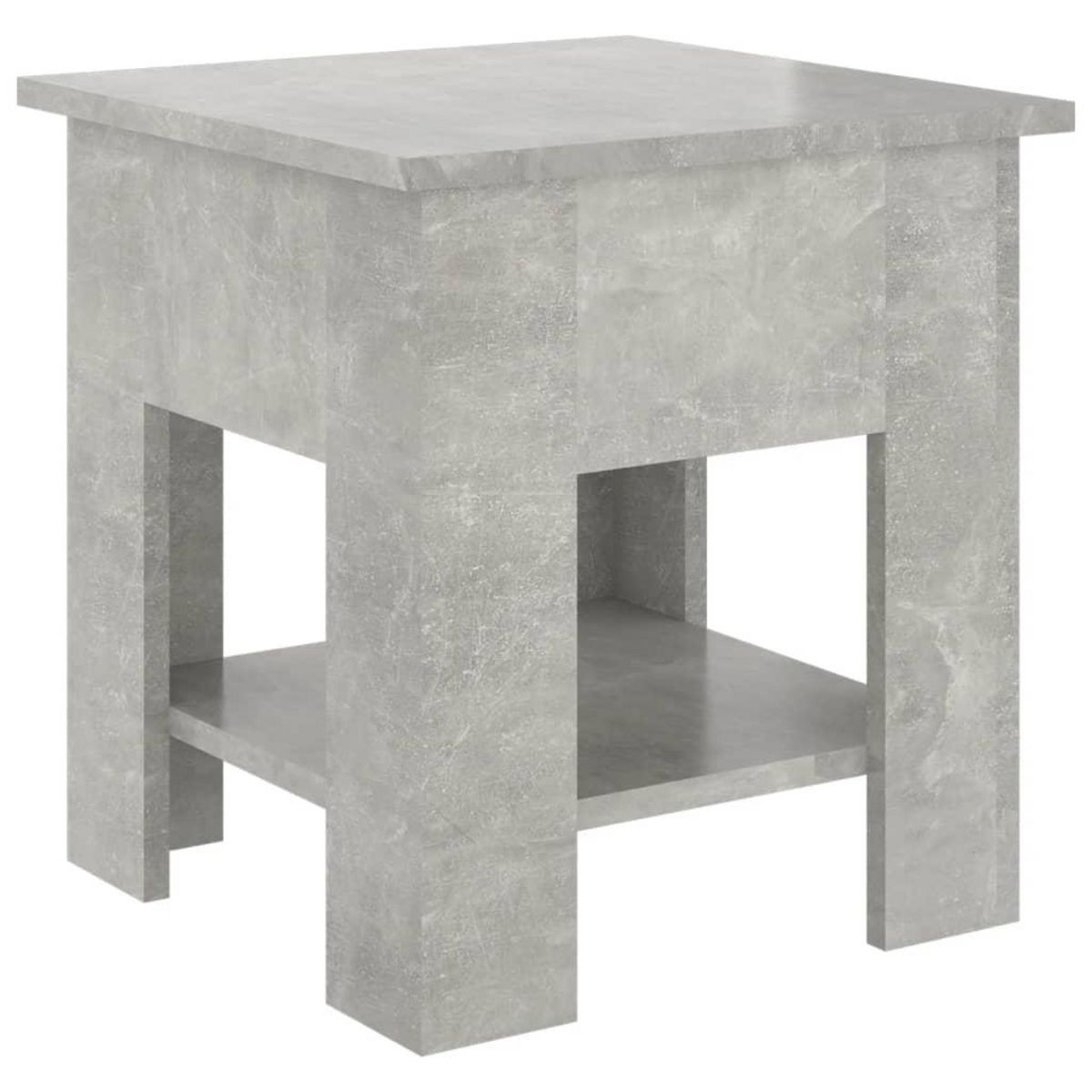 VIDAXL Table basse gris beton 40x40x42 cm bois d'ingenierie