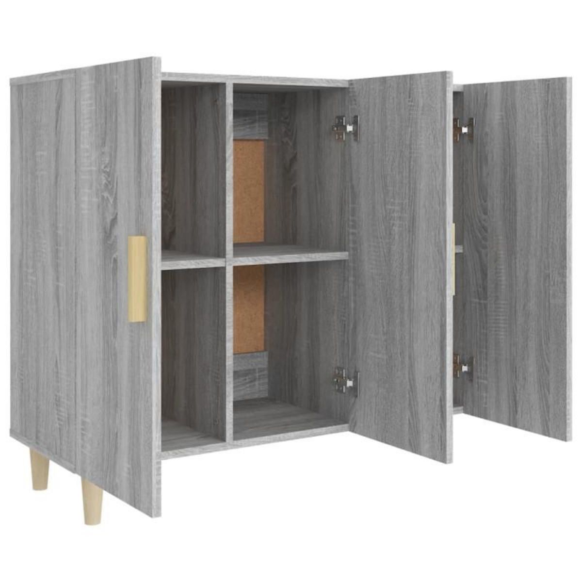 VIDAXL Buffet sonoma gris 90x34x80 cm bois d ingénierie