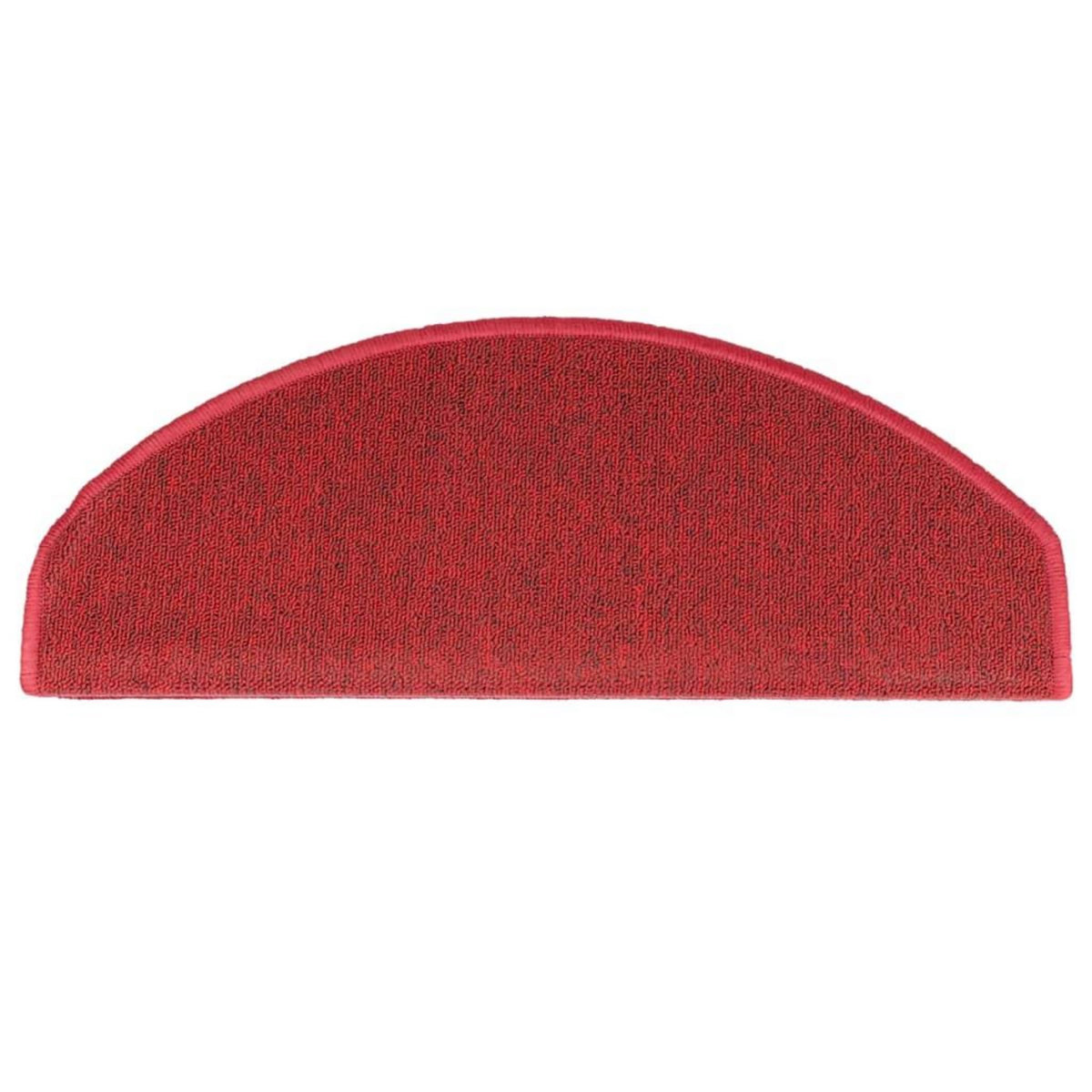 VIDAXL Tapis d'escalier 10 pcs 65x24x4 cm Rouge bordeaux