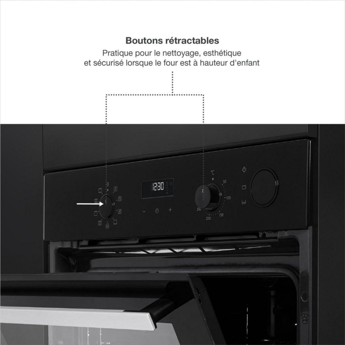 MIOGO Four encastrable MOS721TR Steam