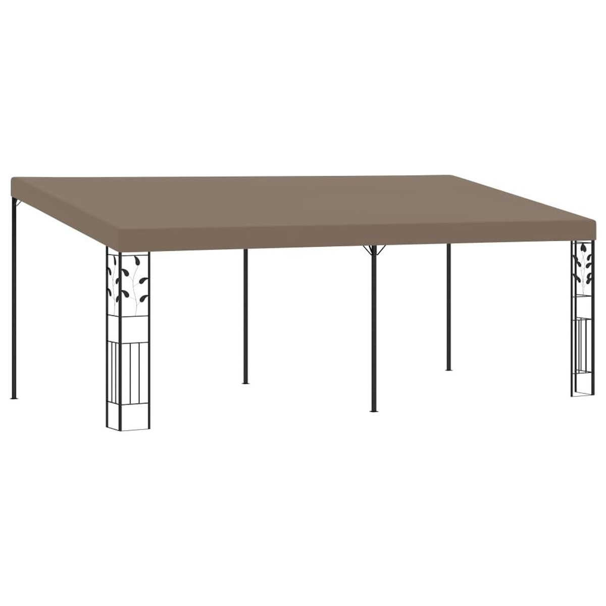 VIDAXL Belvedere mural 6x3x2,5 m Taupe