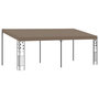 Voir la diapositive 1 : VIDAXL Belvedere mural 6x3x2,5 m Taupe