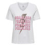 Voir la diapositive 1 : Only T-Shirt Blanc Femme Only Henny Life