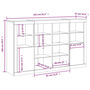 Voir la diapositive 6 : VIDAXL Buffets avec lumieres LED 3 pcs sonoma gris bois d'ingenierie