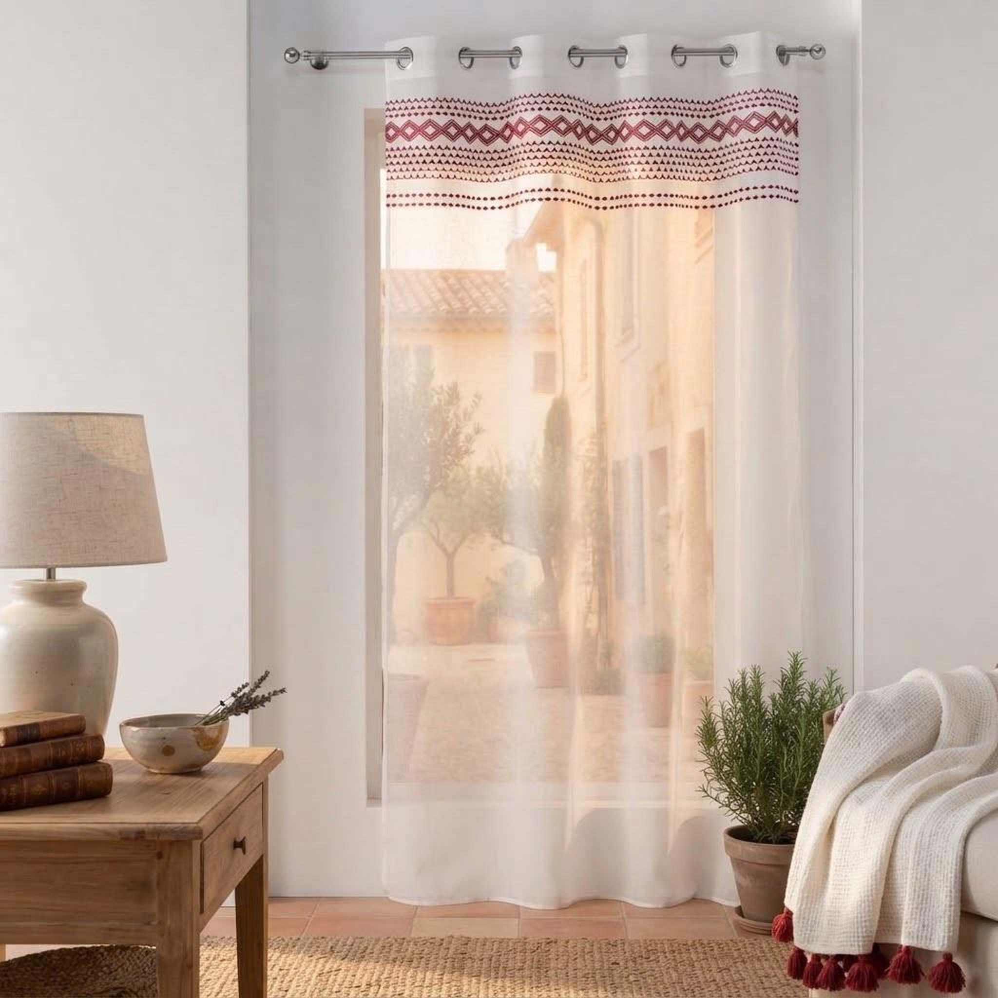 Voir la diapositive 4 : Eden Voilage a oeillets valy design et moderne