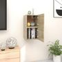 Voir la diapositive 1 : VIDAXL Meubles TV muraux 2 pcs Chene sonoma 30,5x30x30 cm