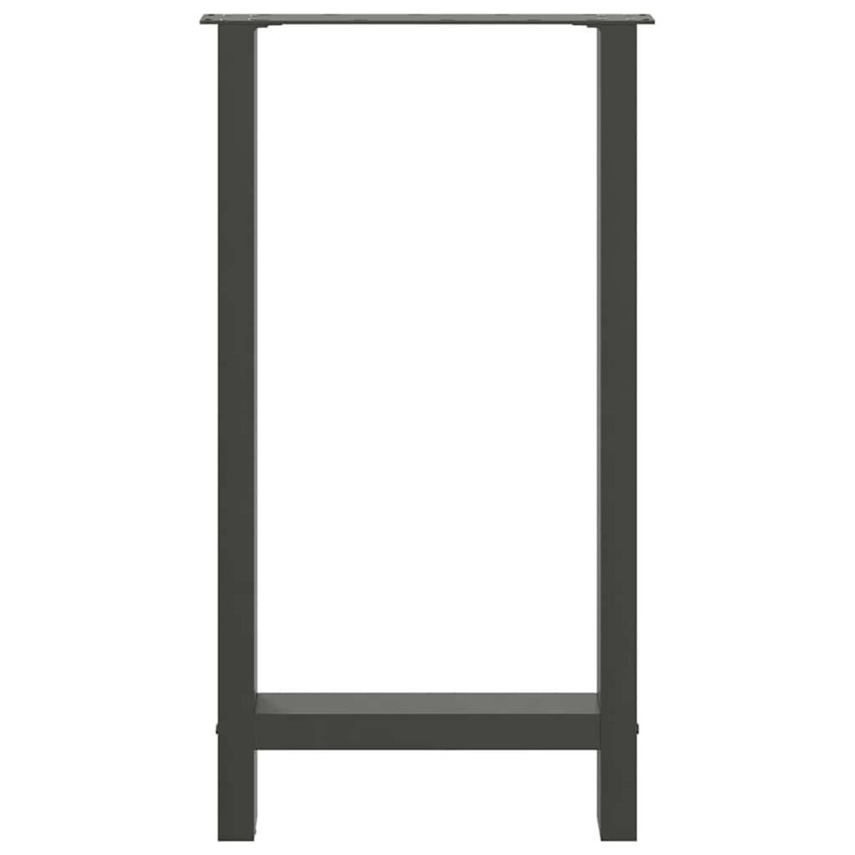 VIDAXL Pieds de table basse anthracite 2 pcs 50x(90-91) cm acier