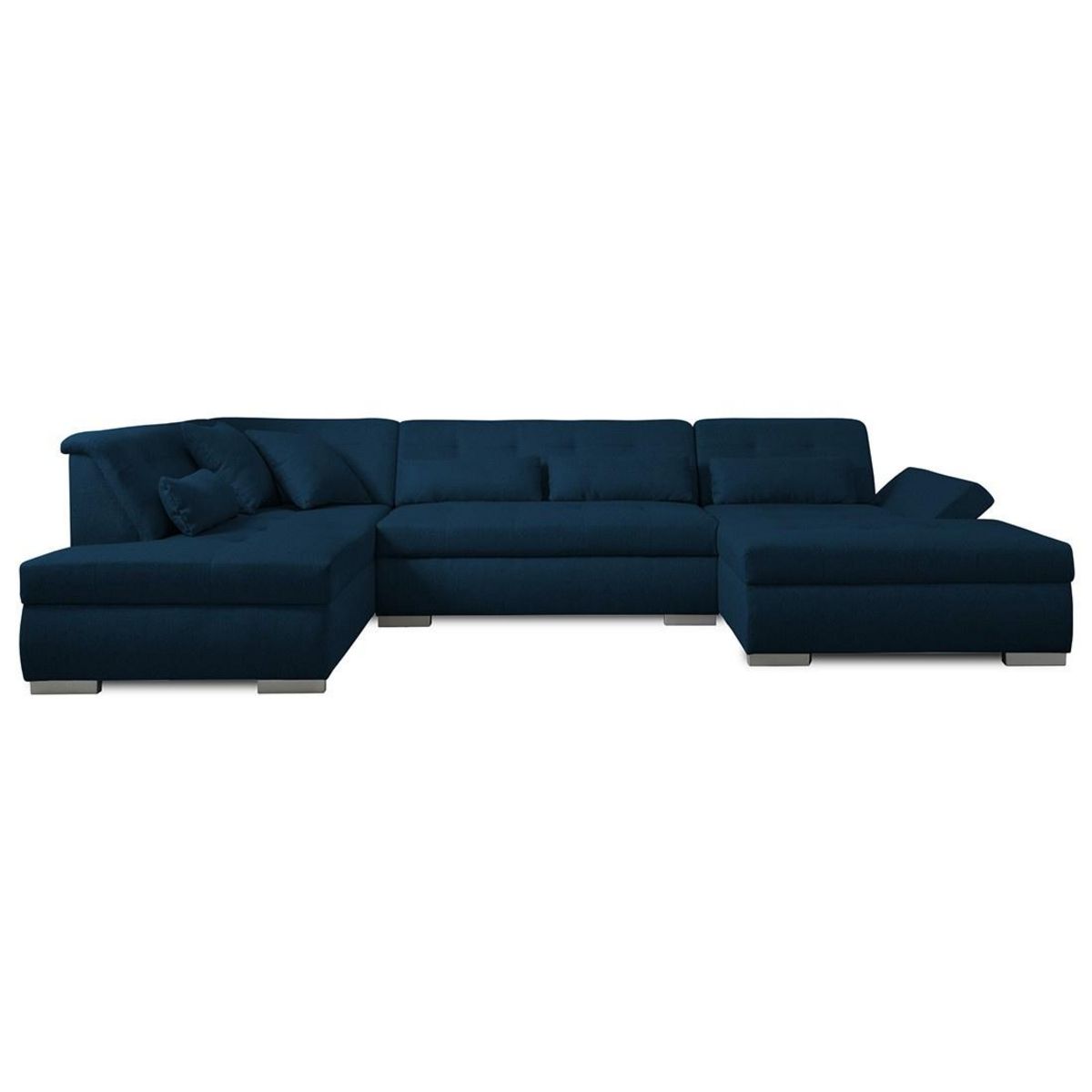 LISA DESIGN Vermont - canapé panoramique d'angle gauche - 7 places - xxl