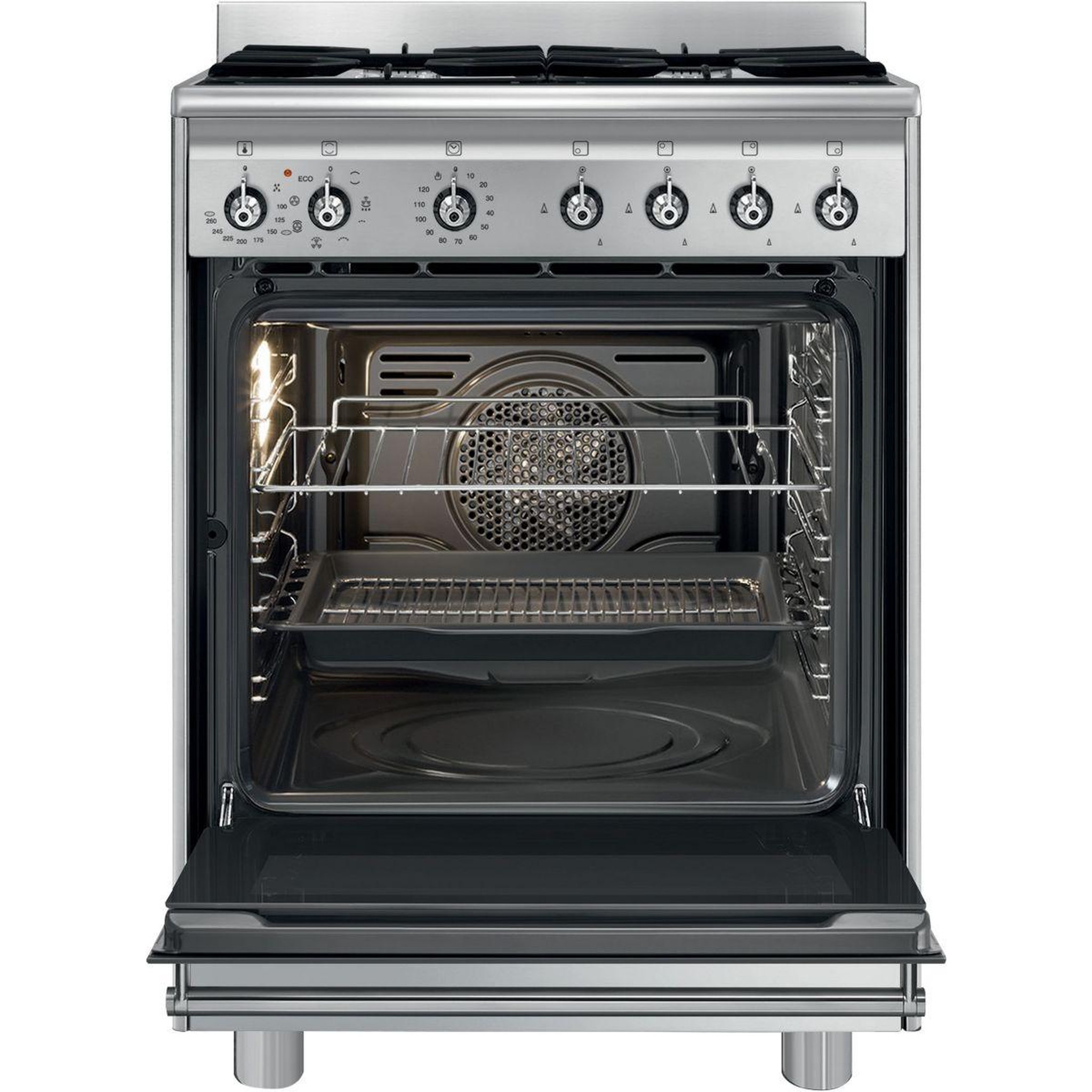 Voir la diapositive 2 : SMEG Cuisinière gaz sx61gm