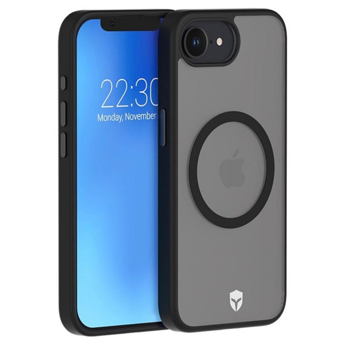 FORCE CASE Coque et étui téléphone mobile Forcecase renforcée Air compatible MagSafe Noir pour iPhone 16e