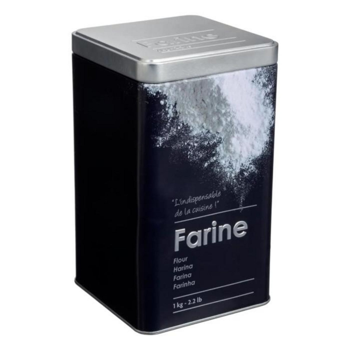 FIVE Boîte à Farine  Relief II  18cm Noir