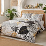 Voir la diapositive 2 : ATELIER DU COTON Parure housse de couette 100% coton 57fils moana