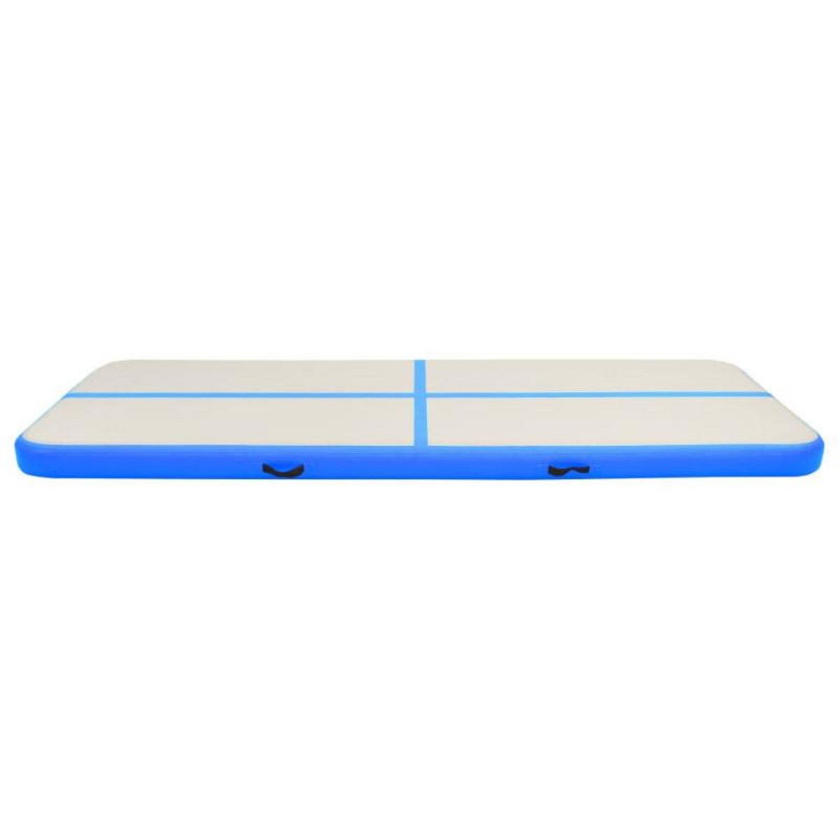 VIDAXL Tapis gonflable de gymnastique avec pompe 500x100x15cm PVC Bleu