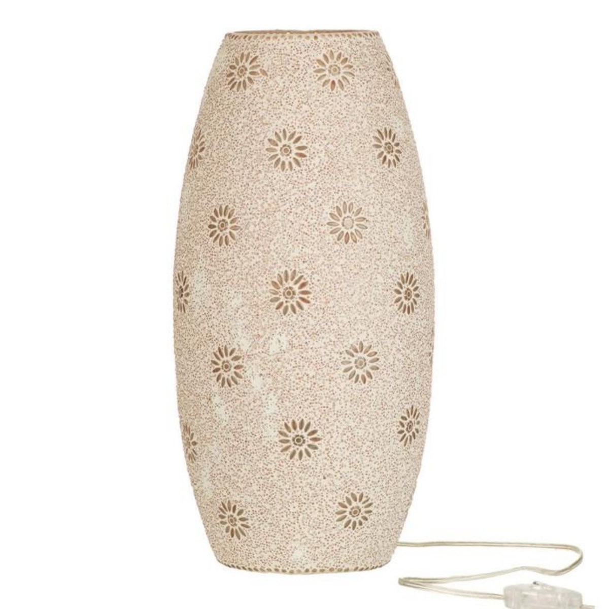 Paris Prix Lampe à Poser en Verre Tacheté  Bram  41cm Saumon