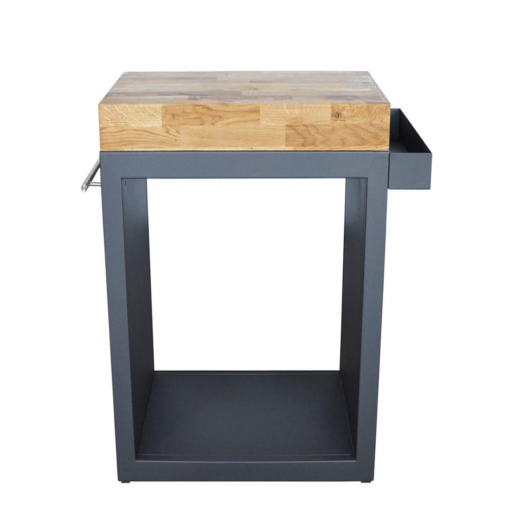 ARTISS DESIGN Meuble multifonction graphite avec tablette bois 80 x 45 x 91 cm - artiss