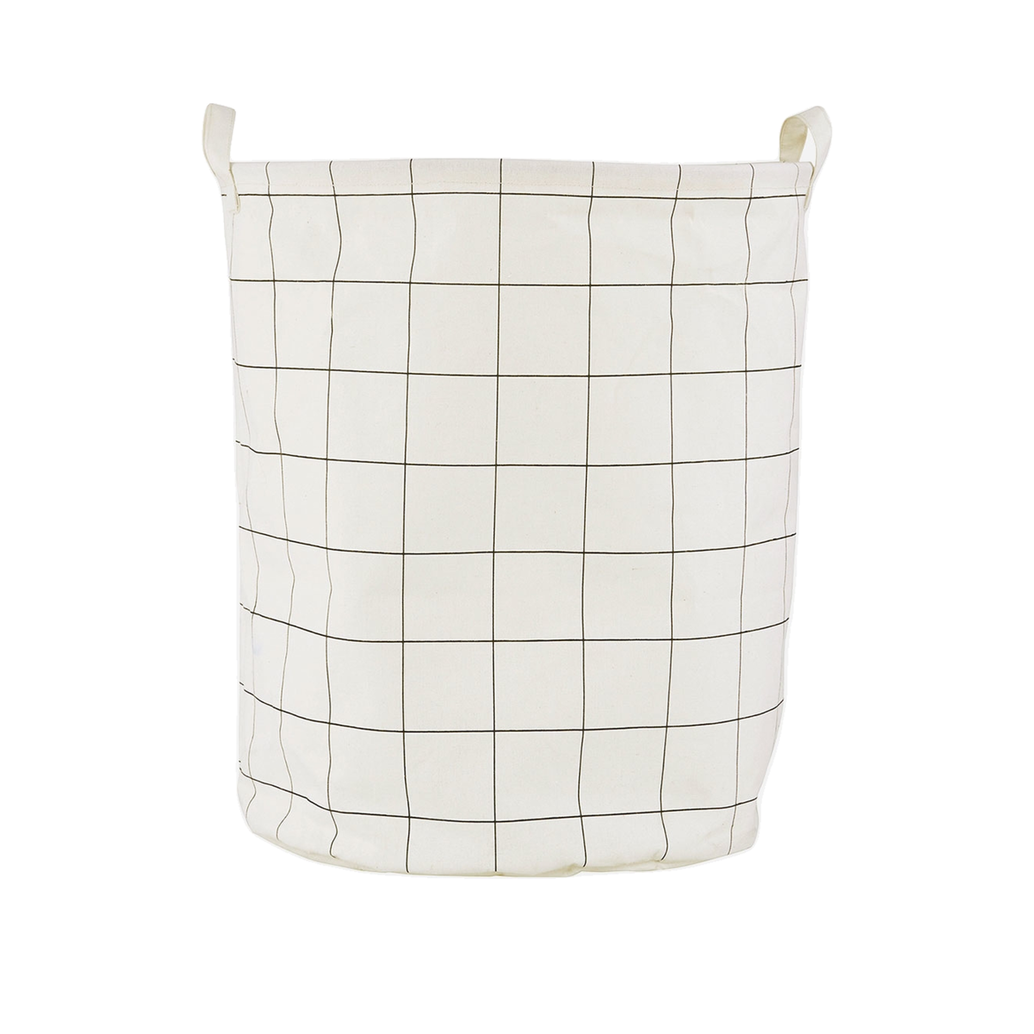 Voir la diapositive 3 : HOUSE DOCTOR Panier à linge House Doctor squares blanche/noire