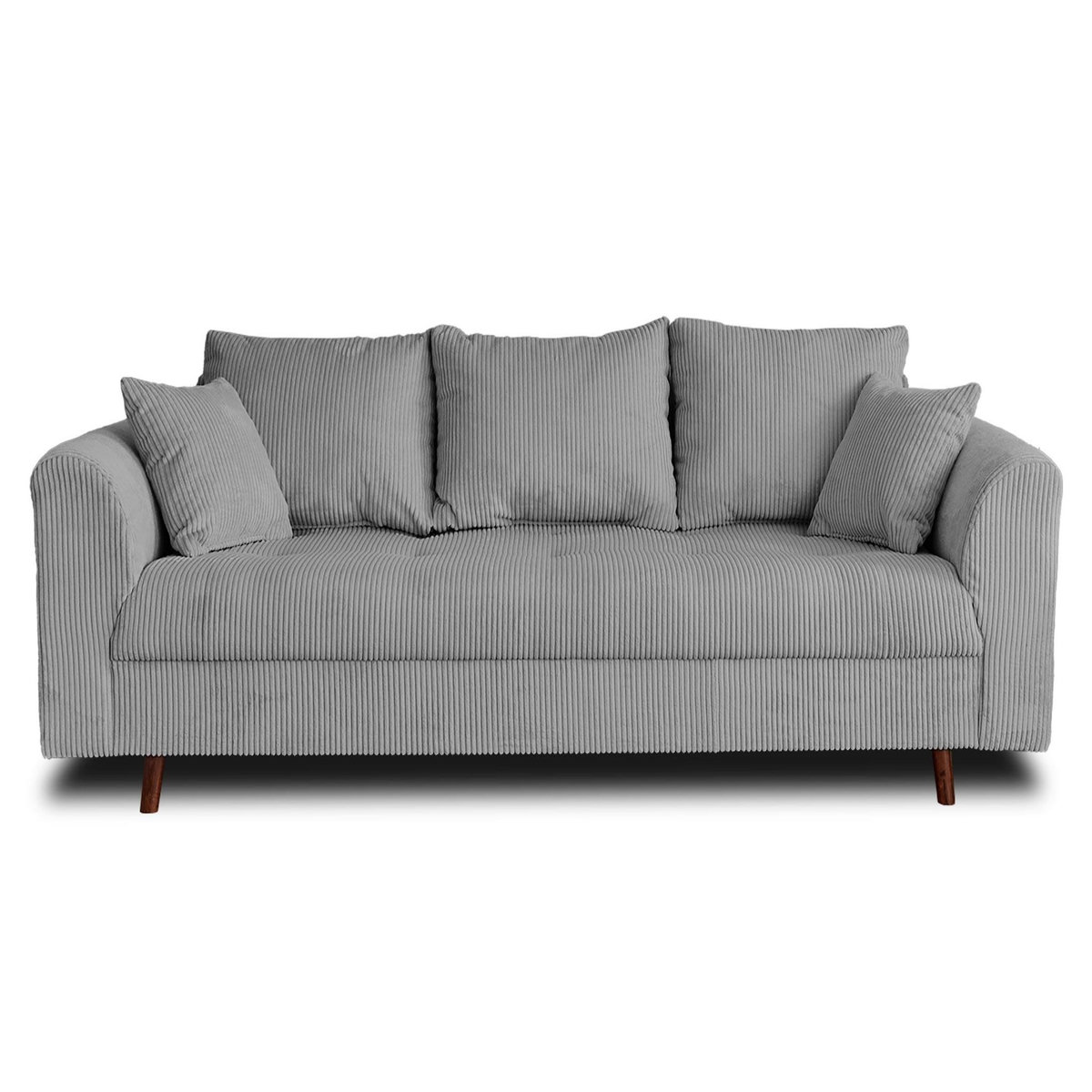 LISA DESIGN Rune - canapé 3 places - en velours côtelé