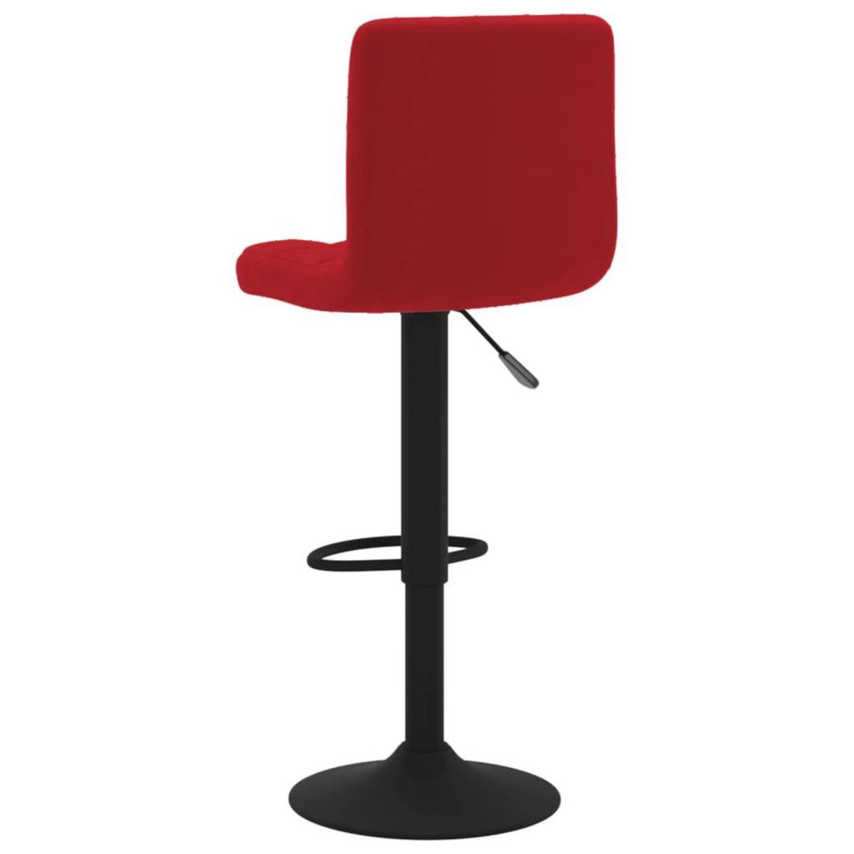 VIDAXL Tabouret de bar Rouge bordeaux Velours