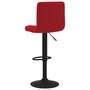 Voir la diapositive 5 : VIDAXL Tabouret de bar Rouge bordeaux Velours