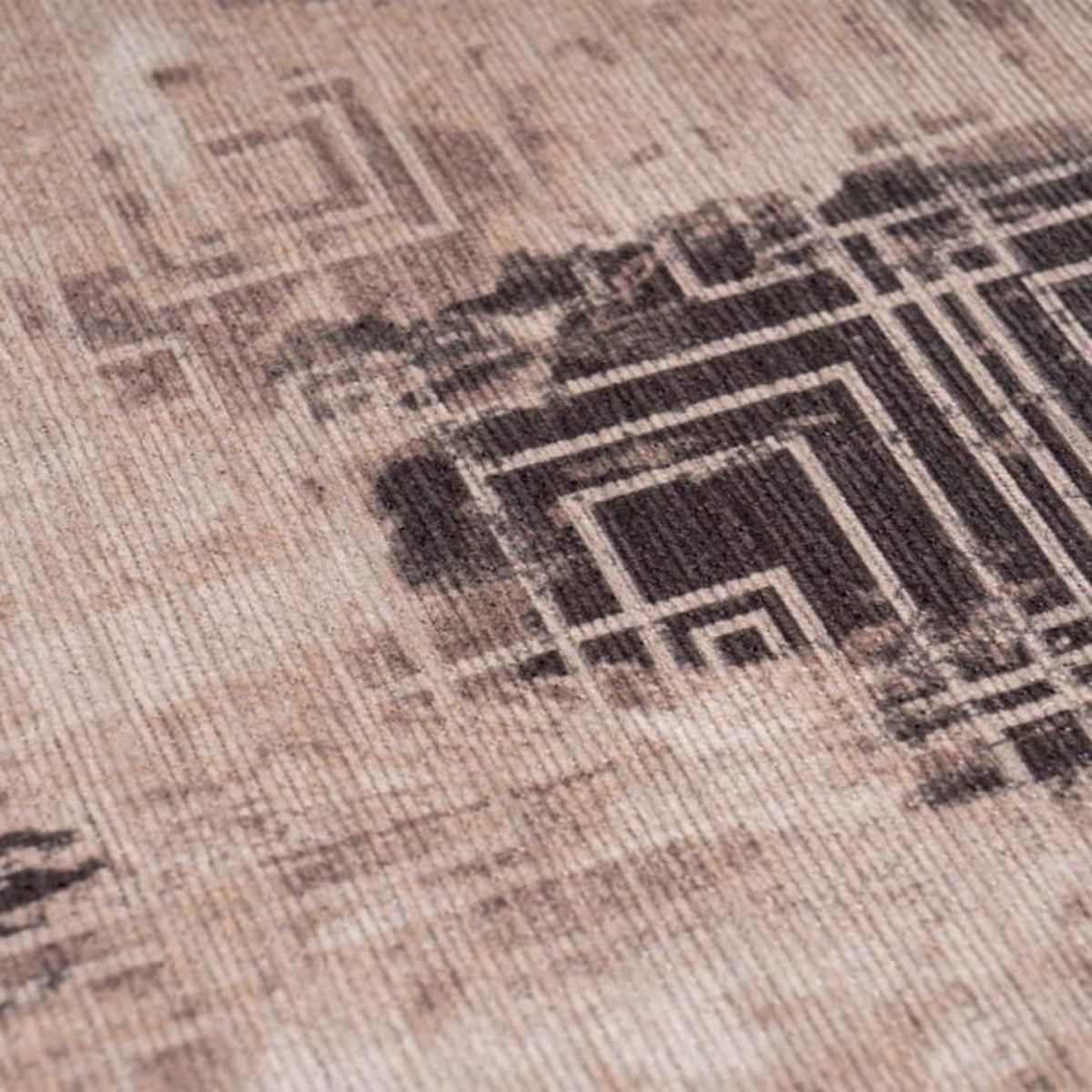 Paris Prix Tapis Tissé Imprimé Vintage  Prayer II  Crème