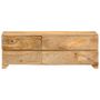 Voir la diapositive 3 : VIDAXL Meuble TV Bois de manguier solide 110x30x40 cm