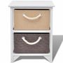 Voir la diapositive 2 : VIDAXL Table de chevet Bois