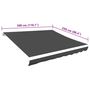 Voir la diapositive 5 : VIDAXL Toile d'auvent Anthracite 300x250 cm