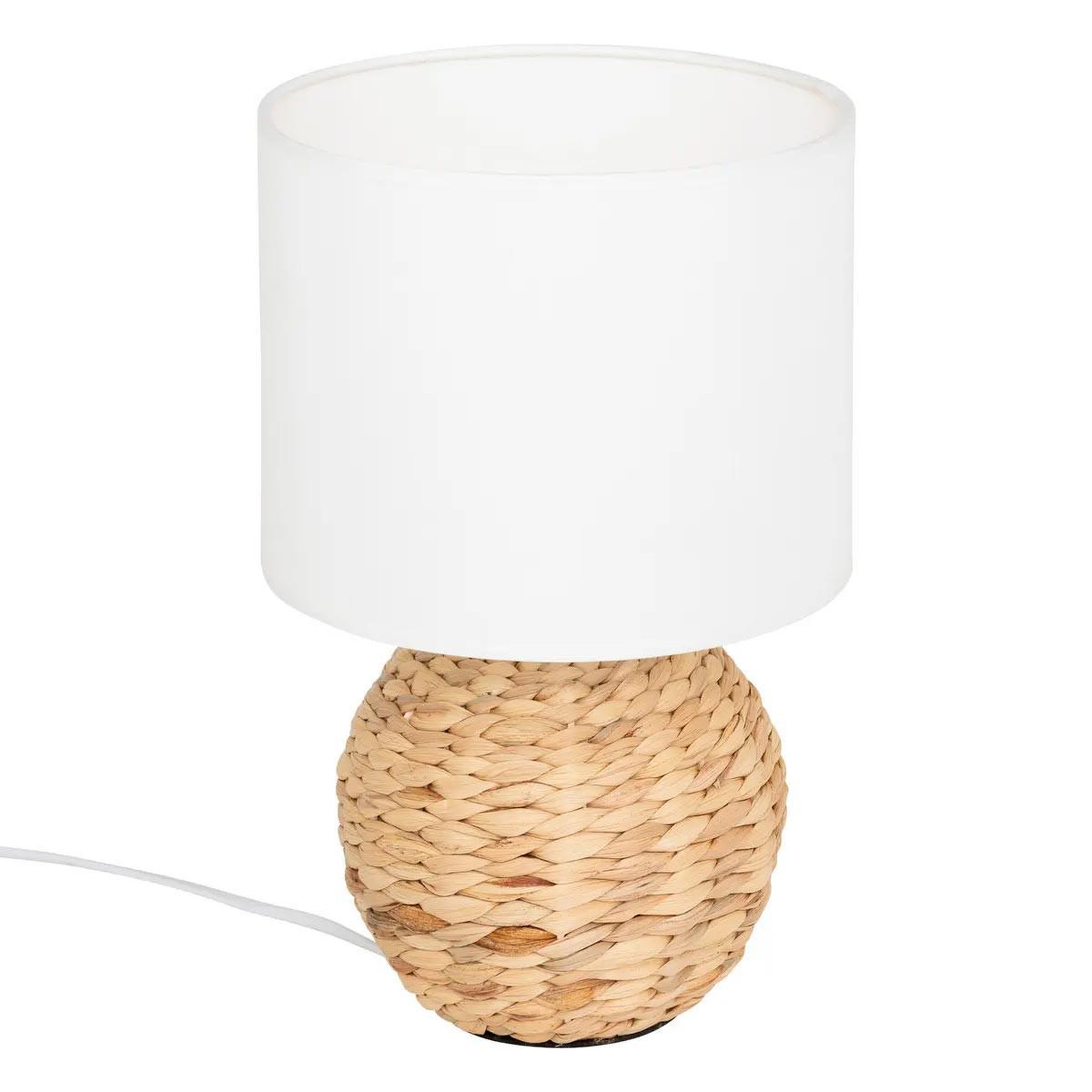 ATMOSPHERA Lampe à poser boule en jacinthe  sand  37cm naturel