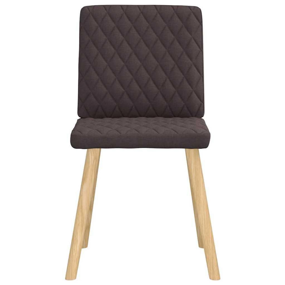 VIDAXL Chaises a manger lot de 6 marron fonce tissu
