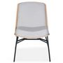 Voir la diapositive 3 : Paris Prix Fauteuil Design  Vincente  80cm Gris Clair
