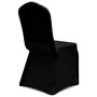 VIDAXL Housses elastiques de chaise Noir 24 pcs