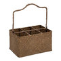 Voir la diapositive 1 : ATMOSPHERA Porte-Bouteilles 6 Emplacements  Floral  37cm Marron