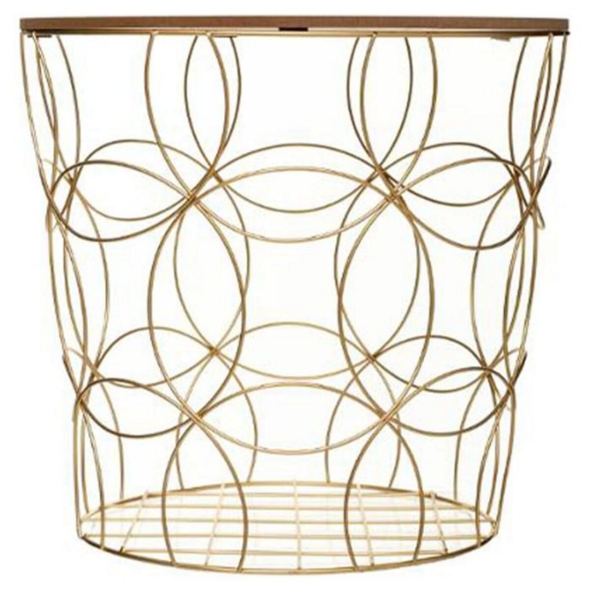 ATMOSPHERA Lot de 3 Tables d'Appoint Design  Kumi  45cm Or