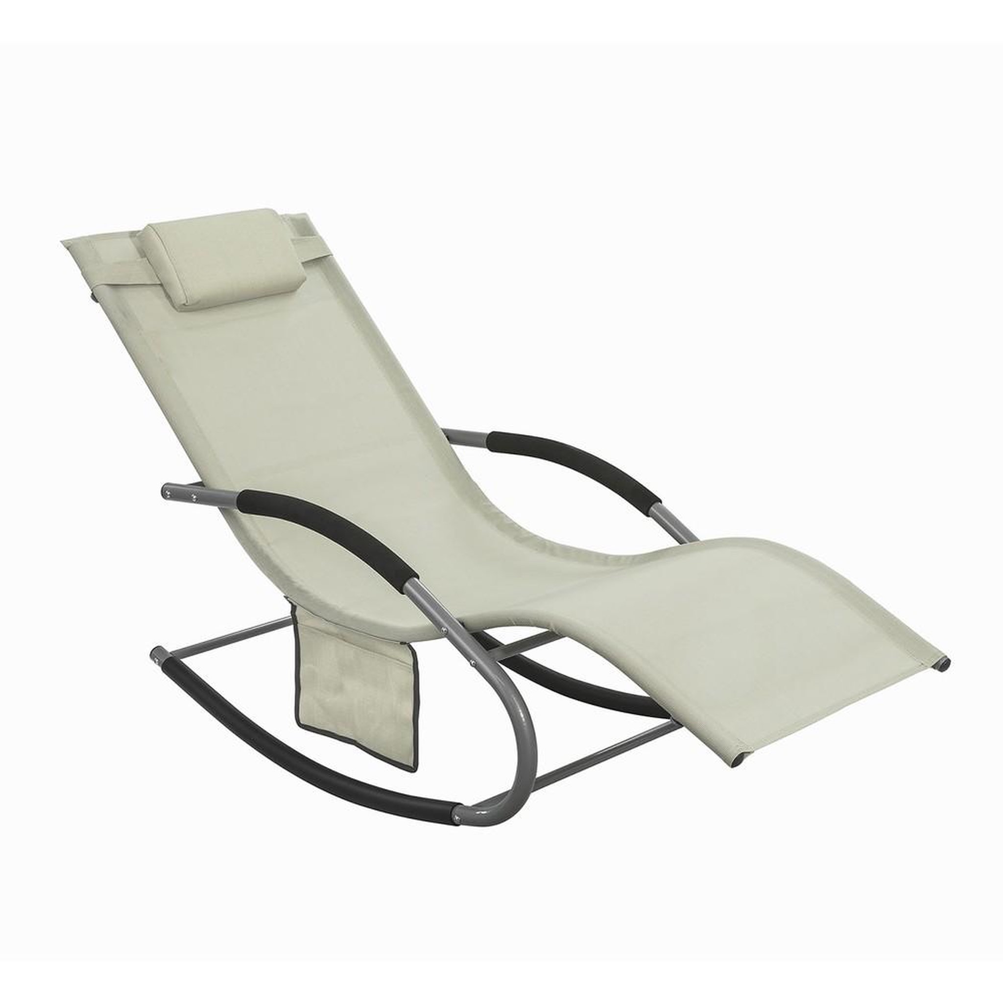 Voir la diapositive 1 : SOBUY SoBuy - Fauteuil À Bascule De Jardin pliable - Moderne - OGS28