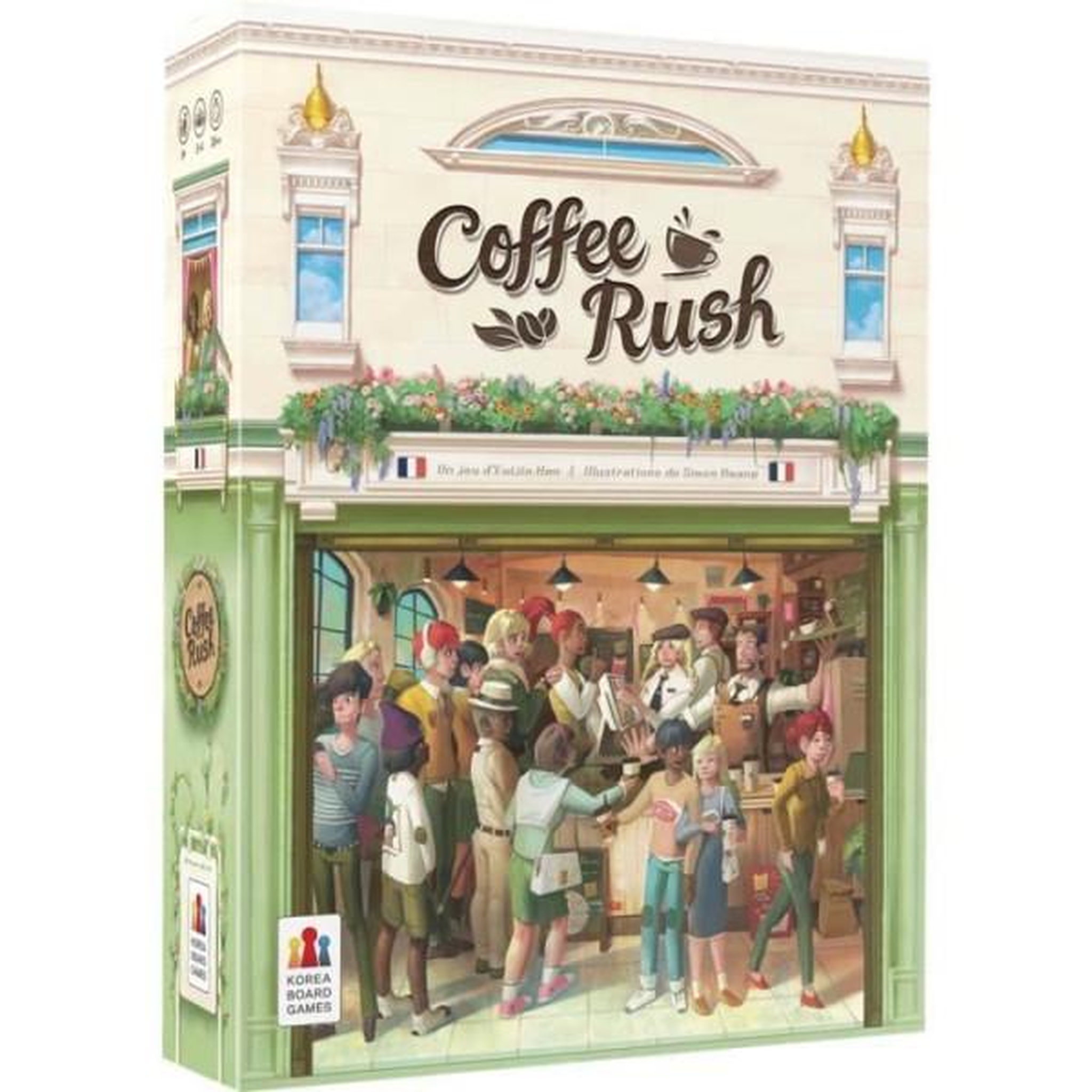 Asmodee Jeu de gestion - ASMODEE - KBGCR01FR - Coffee Rush - 2 joueurs ou plus - 30 min de jeu