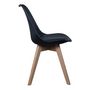 Voir la diapositive 2 : The Home Deco Factory 2 Chaises design scandinaves rembourrées Cocooning
