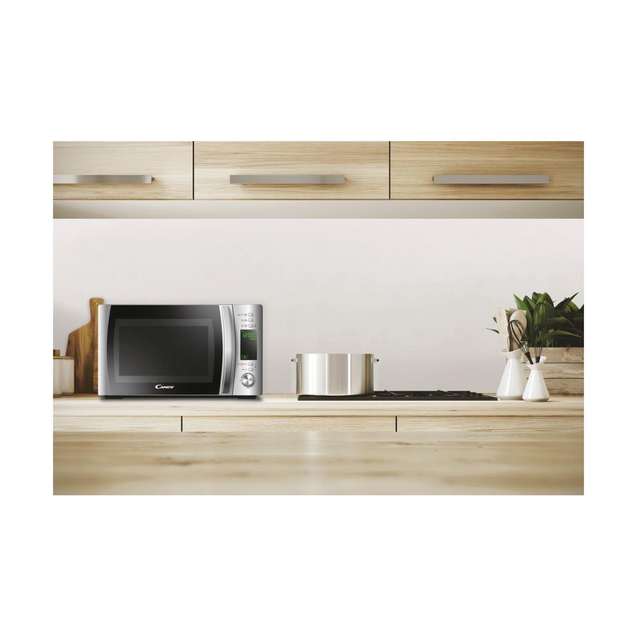 Voir la diapositive 3 : Candy Micro-ondes + gril 20l 700w inox - cmxg20ds