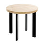 Voir la diapositive 1 : Paris Prix Table Basse Ronde  Tiny  50cm Naturel & Noir