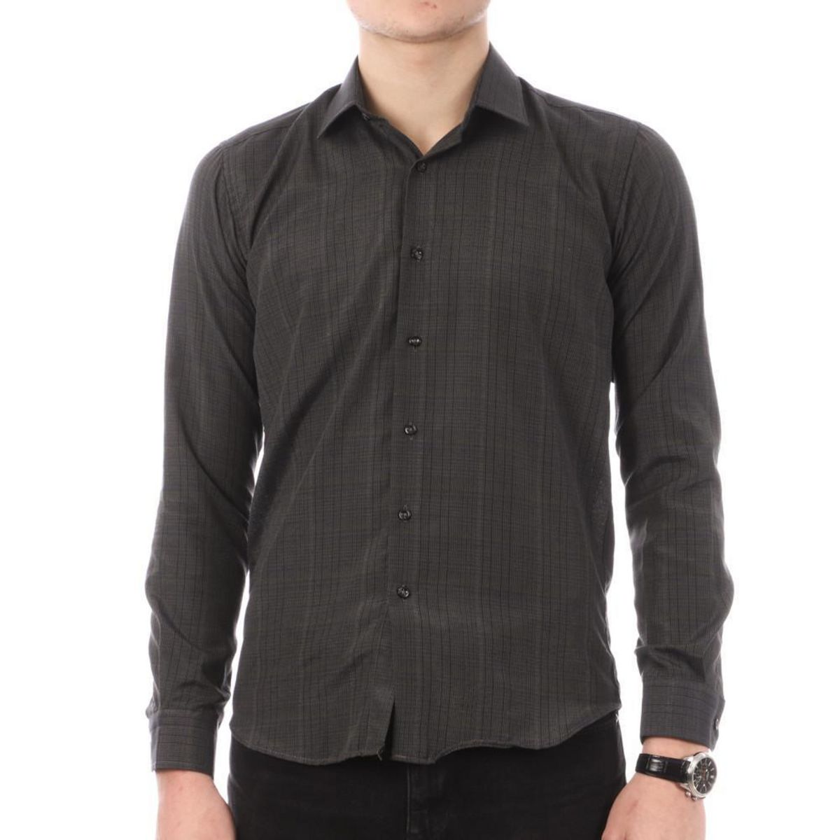 SAINT - HILAIRE Chemise Noir/ Homme Saint-Hilaire 204
