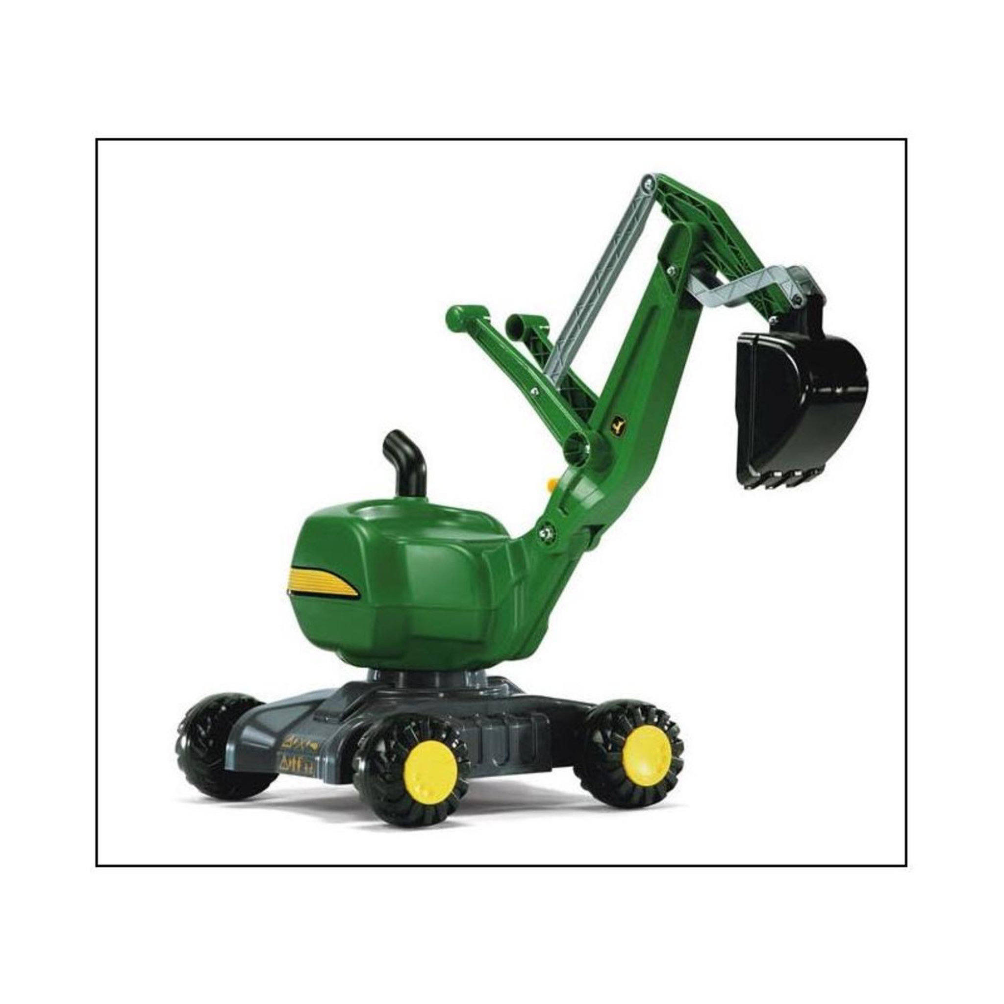 Voir la diapositive 2 : ROLLY TOYS Pelleteuse excavatrice John Deere.